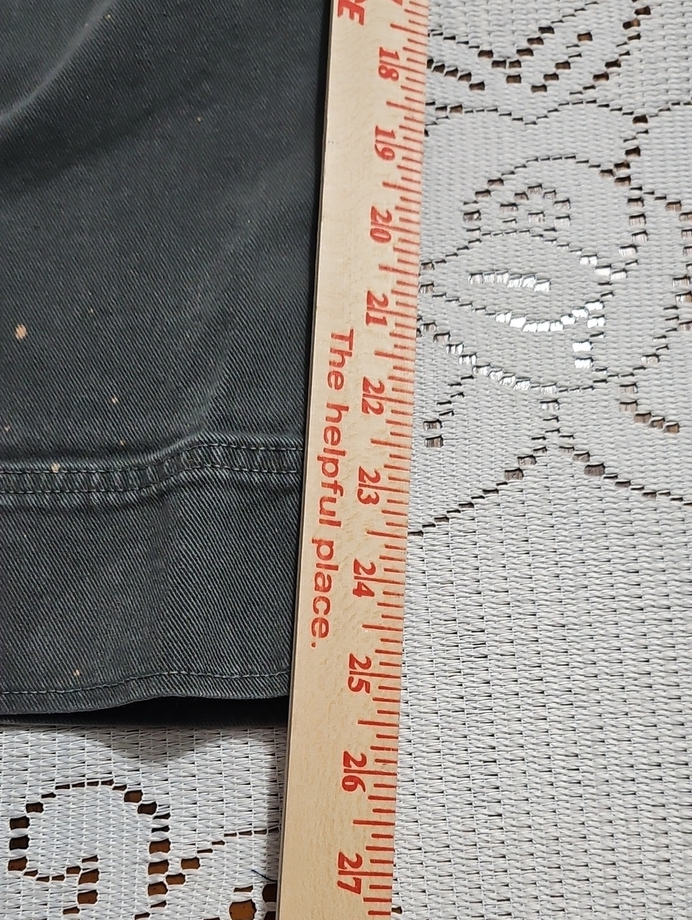 LOFT Gray Denim-Texture Pants - Picture 3 of 12